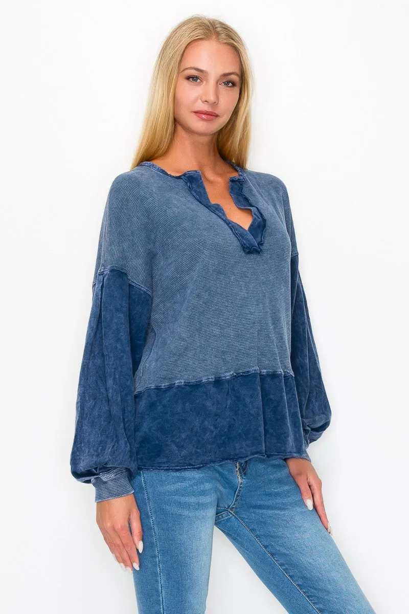 Stylish and Unique Mineral Washed Top