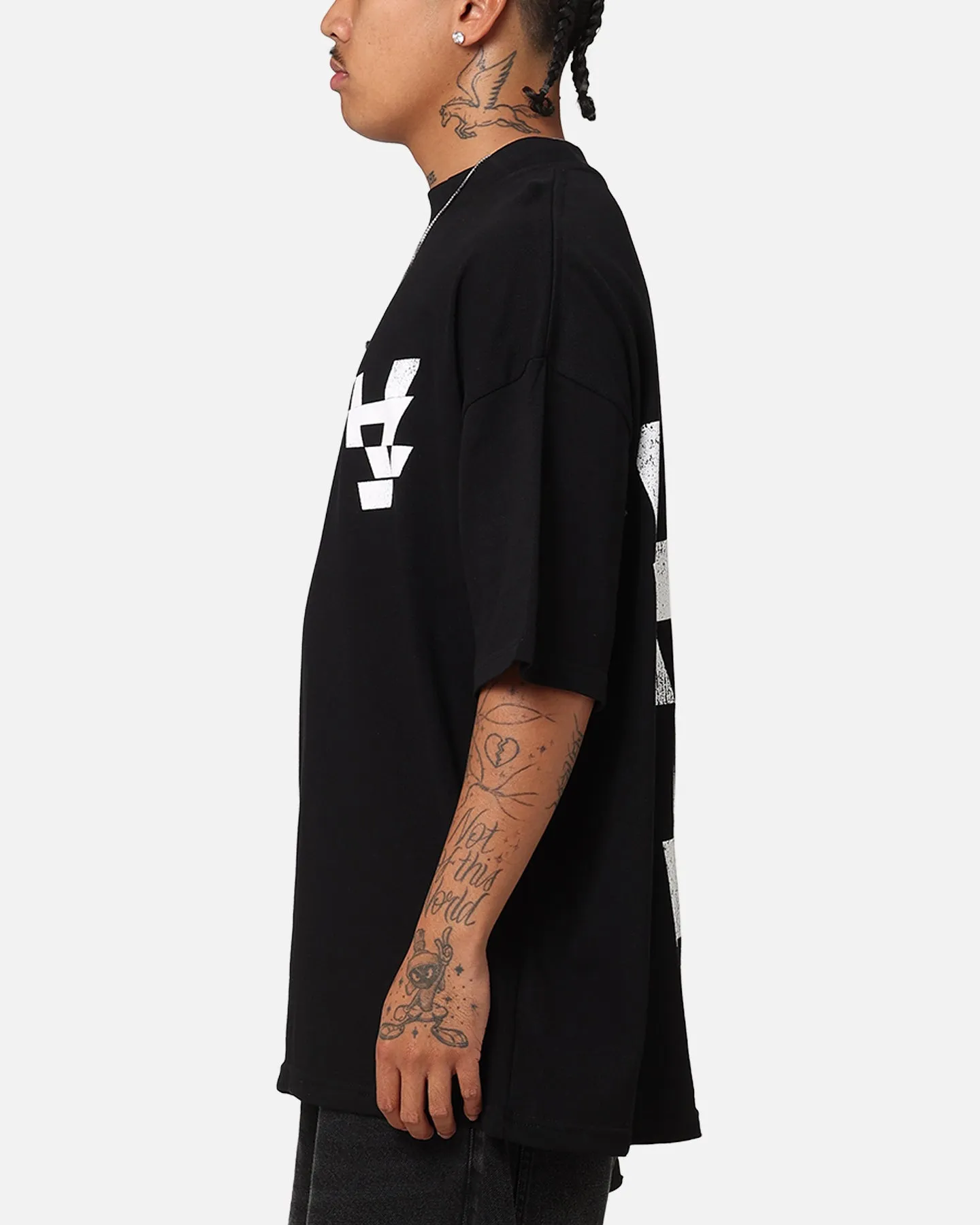 The Anti Order Smash Repair Mock Neck T-Shirt Black/White