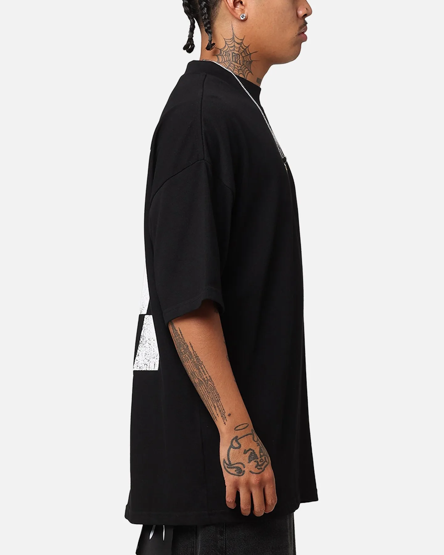 The Anti Order Smash Repair Mock Neck T-Shirt Black/White