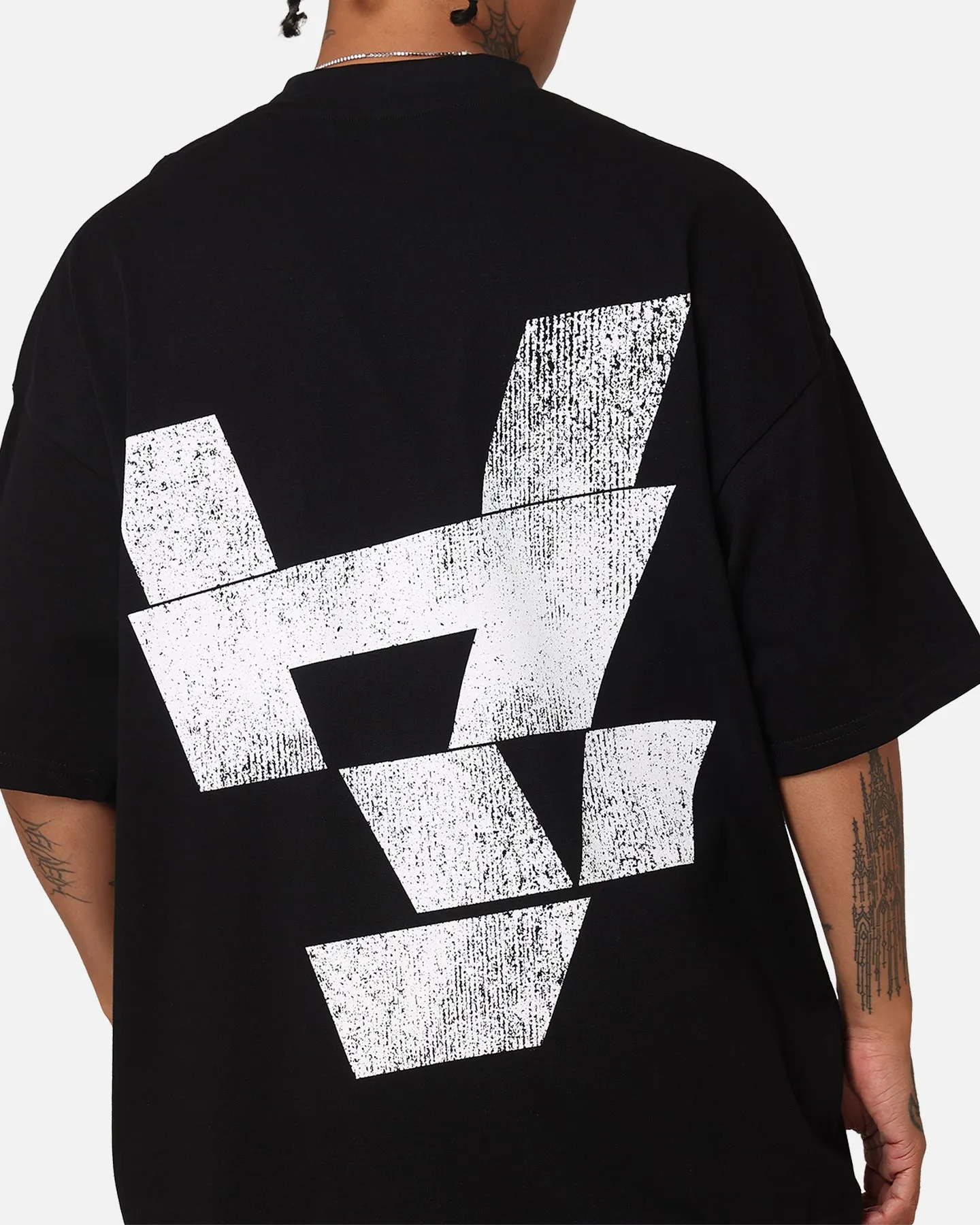 The Anti Order Smash Repair Mock Neck T-Shirt Black/White