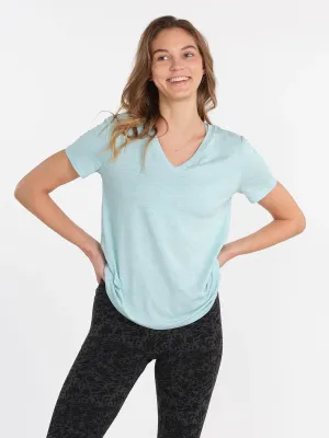 Women’s All Day V-Neck Tee (433 - Joyful Blue Heather)