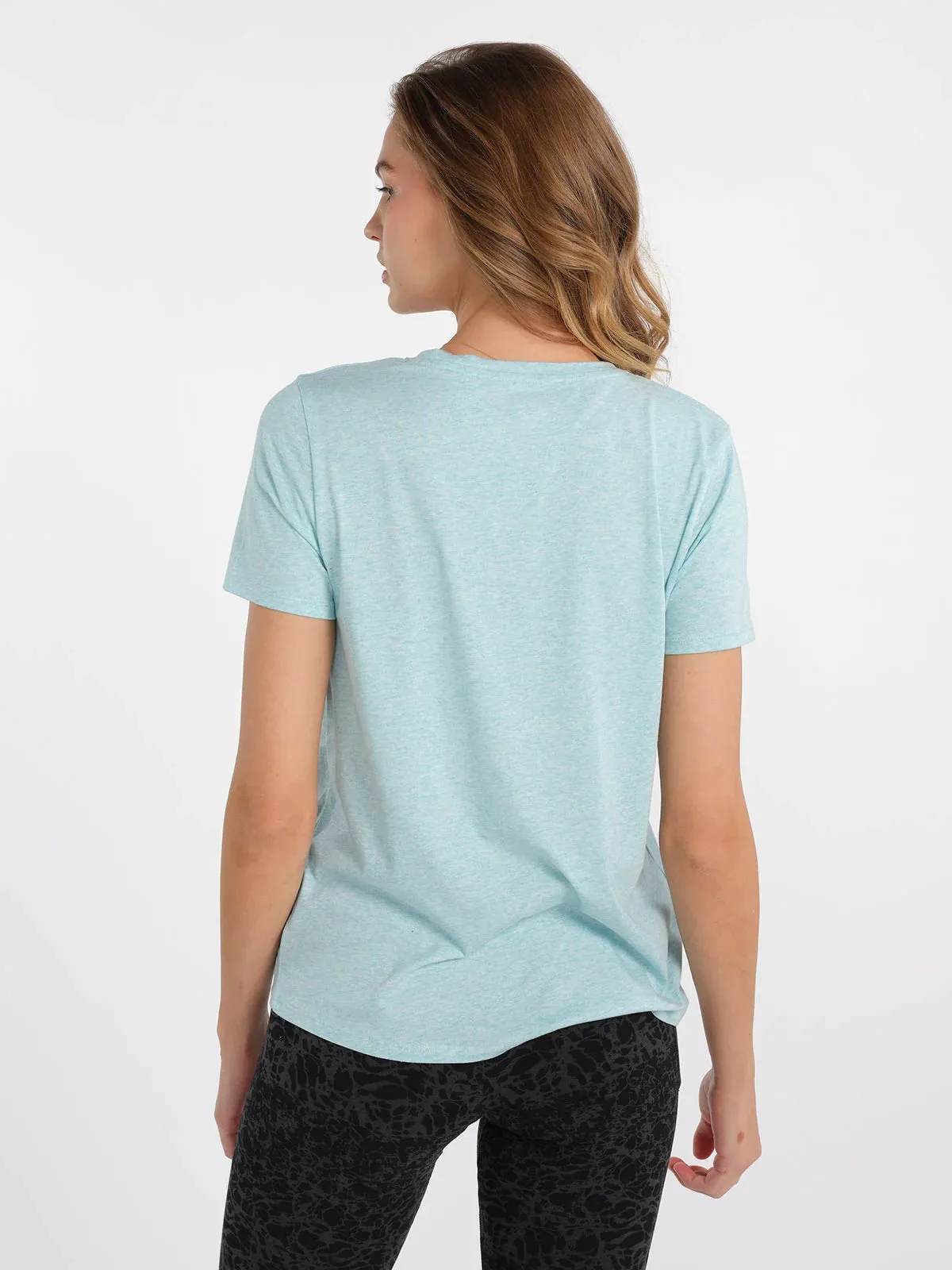 Women’s All Day V-Neck Tee (433 - Joyful Blue Heather)