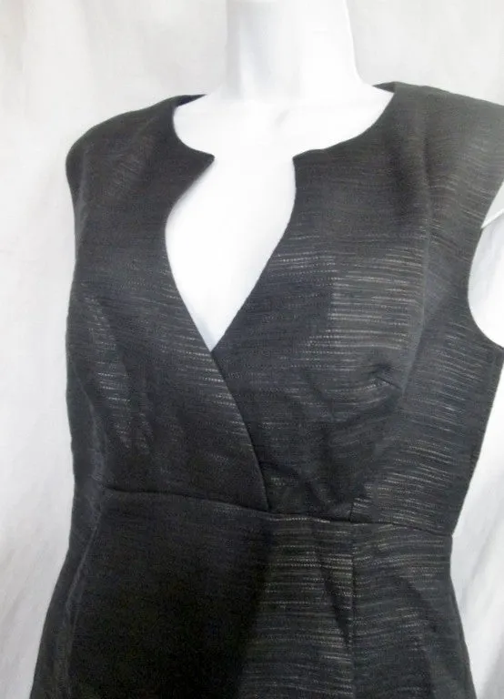 WOMENS TRINA TURK Formal Cocktail Mini Shift Dress Gown 6 BLACK Party
