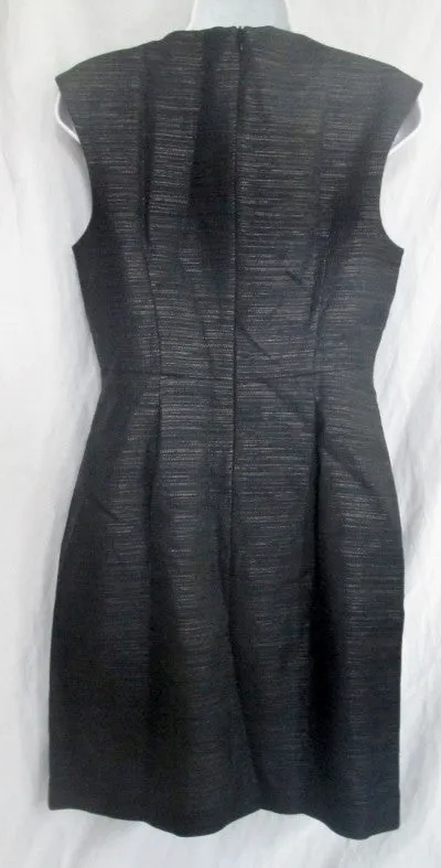 WOMENS TRINA TURK Formal Cocktail Mini Shift Dress Gown 6 BLACK Party
