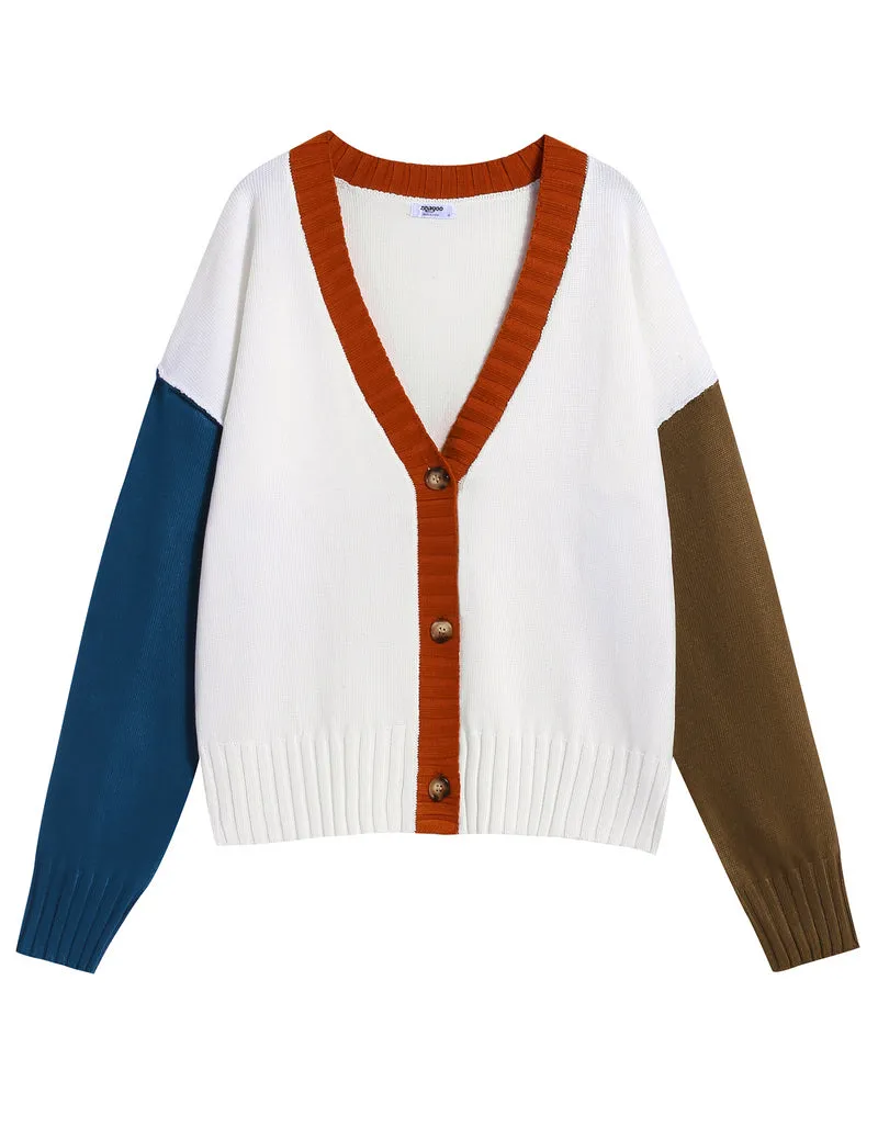 Zeagoo Women's Cropped Cardigan 2024 Fall Button Sweaters