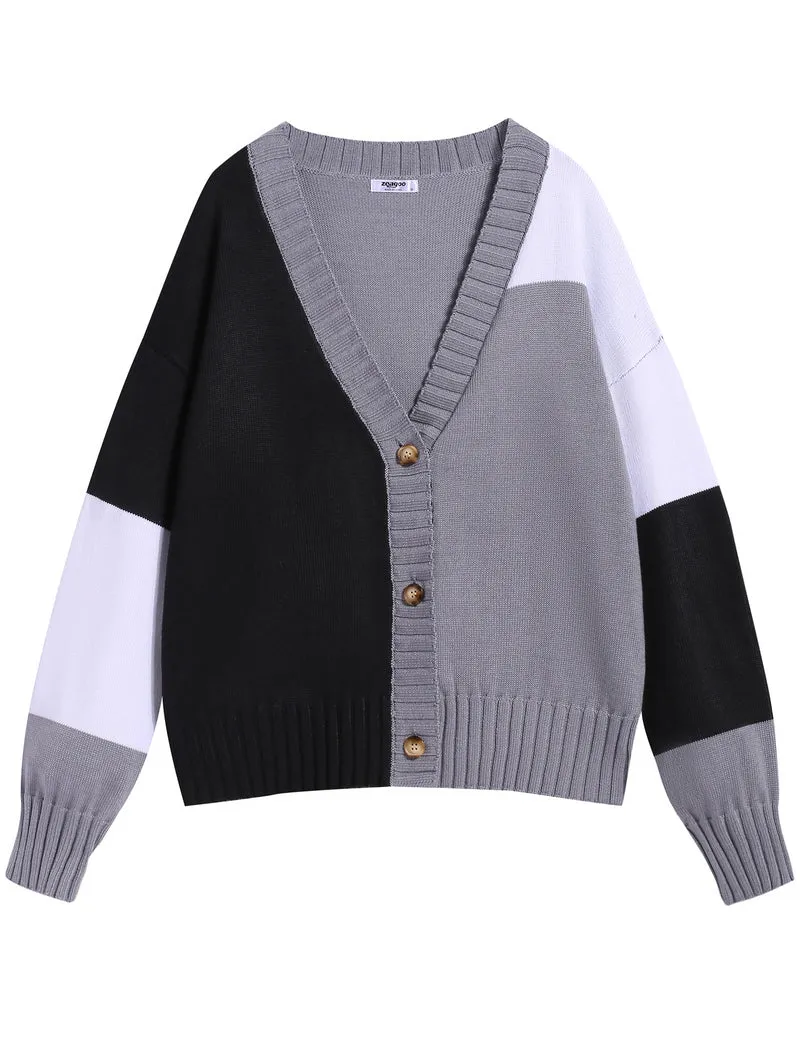 Zeagoo Women's Cropped Cardigan 2024 Fall Button Sweaters