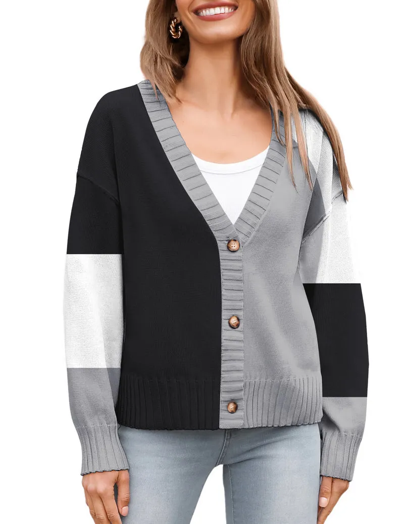 Zeagoo Women's Cropped Cardigan 2024 Fall Button Sweaters
