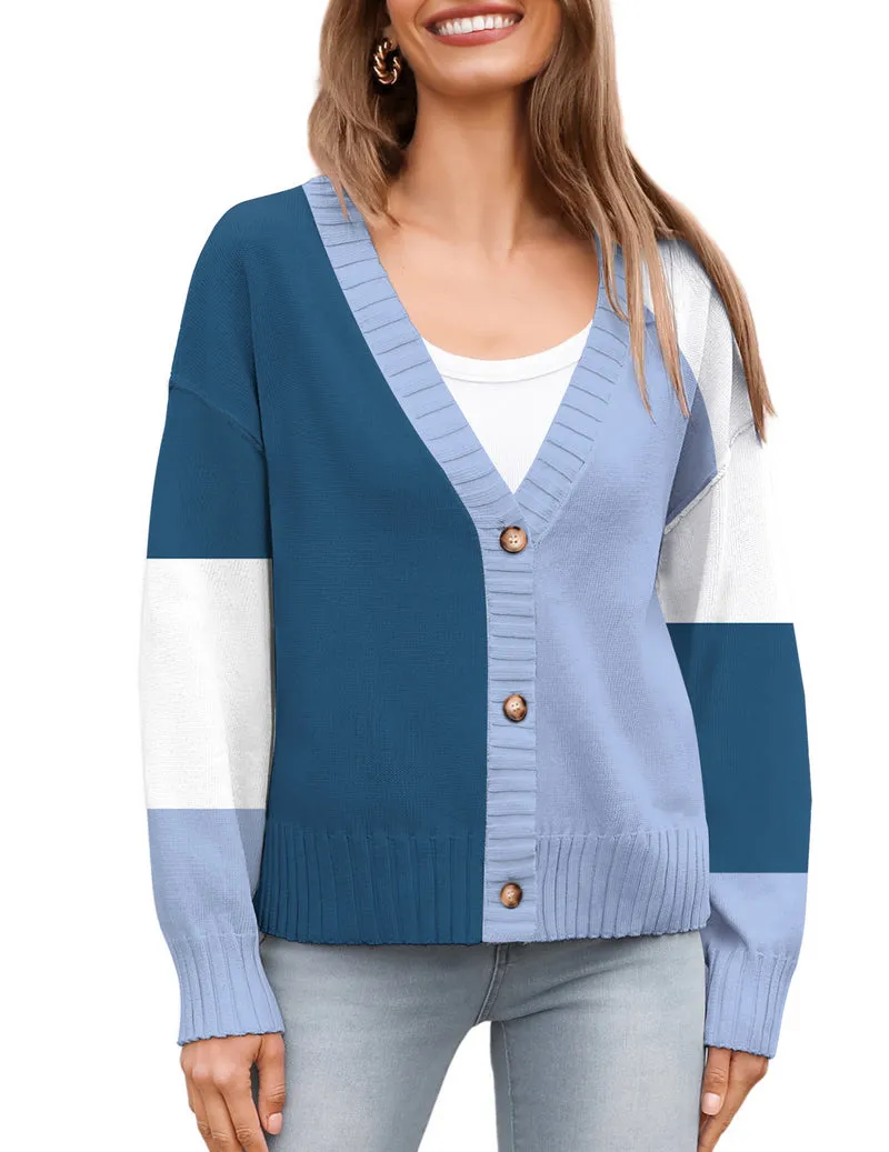 Zeagoo Women's Cropped Cardigan 2024 Fall Button Sweaters